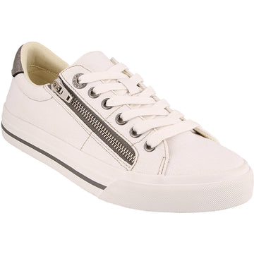 Quarter view Women's Footwear style name Z Soul in color White Pewter. SKU: ZSL-13672WTPT