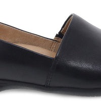 Side view Women's Dansko Footwear style name Larisa in color Black Milled Nappa. Sku: 2036-020200