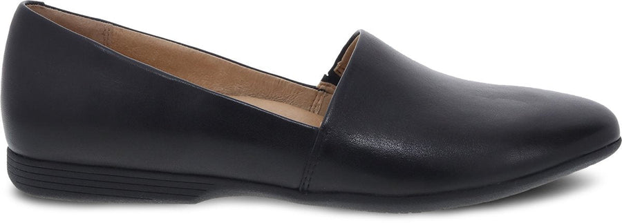 Side view Women's Dansko Footwear style name Larisa in color Black Milled Nappa. Sku: 2036-020200